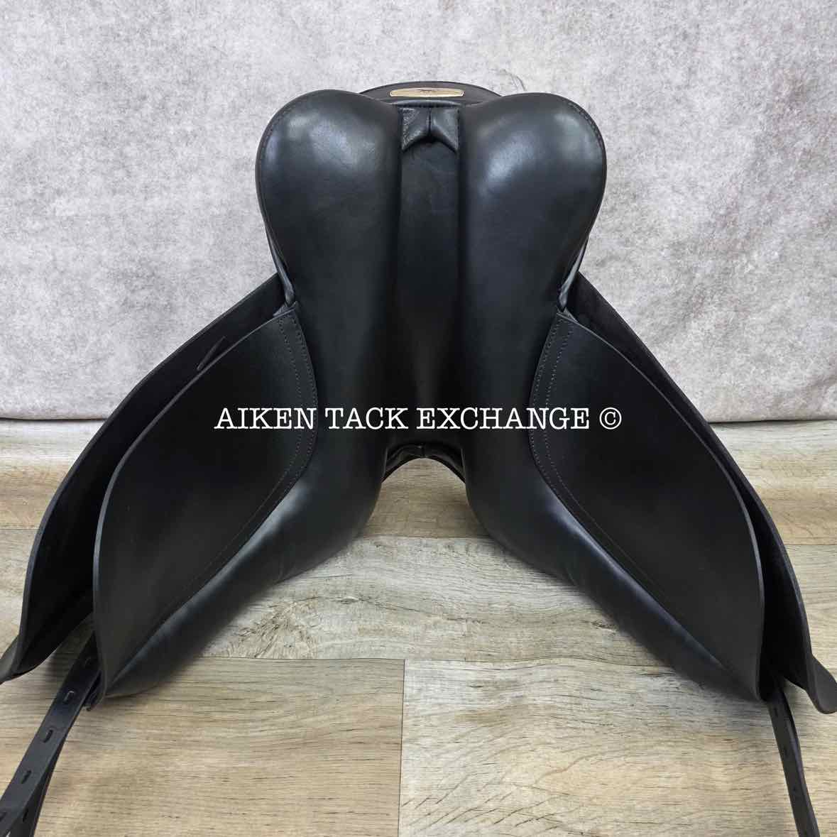 **SOLD** 2010 Black Country Eloquence Dressage Saddle, 17.5" Seat, W/XW Freedom Hoop Tree, Wool Flocked Panels