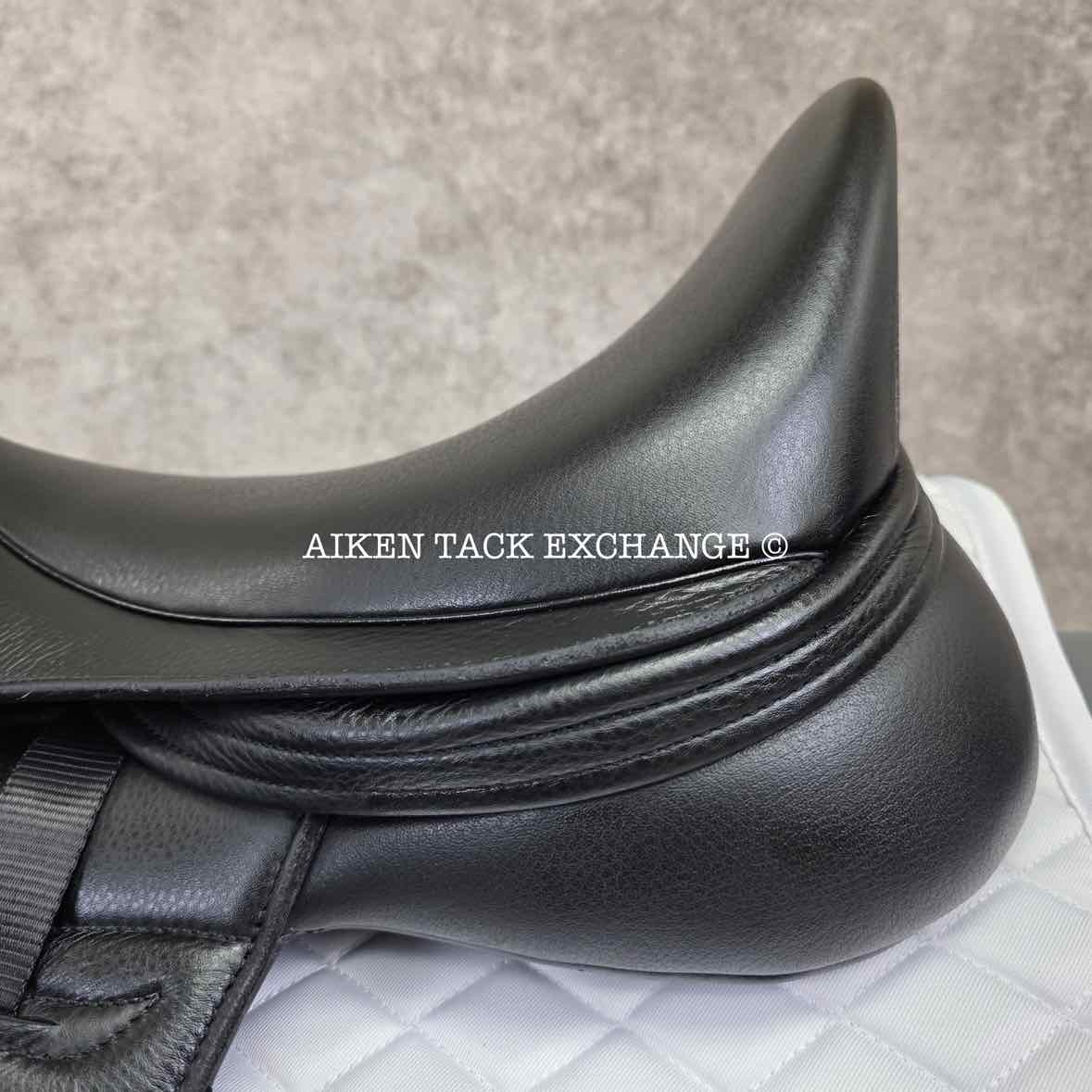 2023 Envy by Custom Saddlery Motion Monoflap Dressage Saddle, 18" Seat, Adjustable Tree, Wool Flocked Panels
