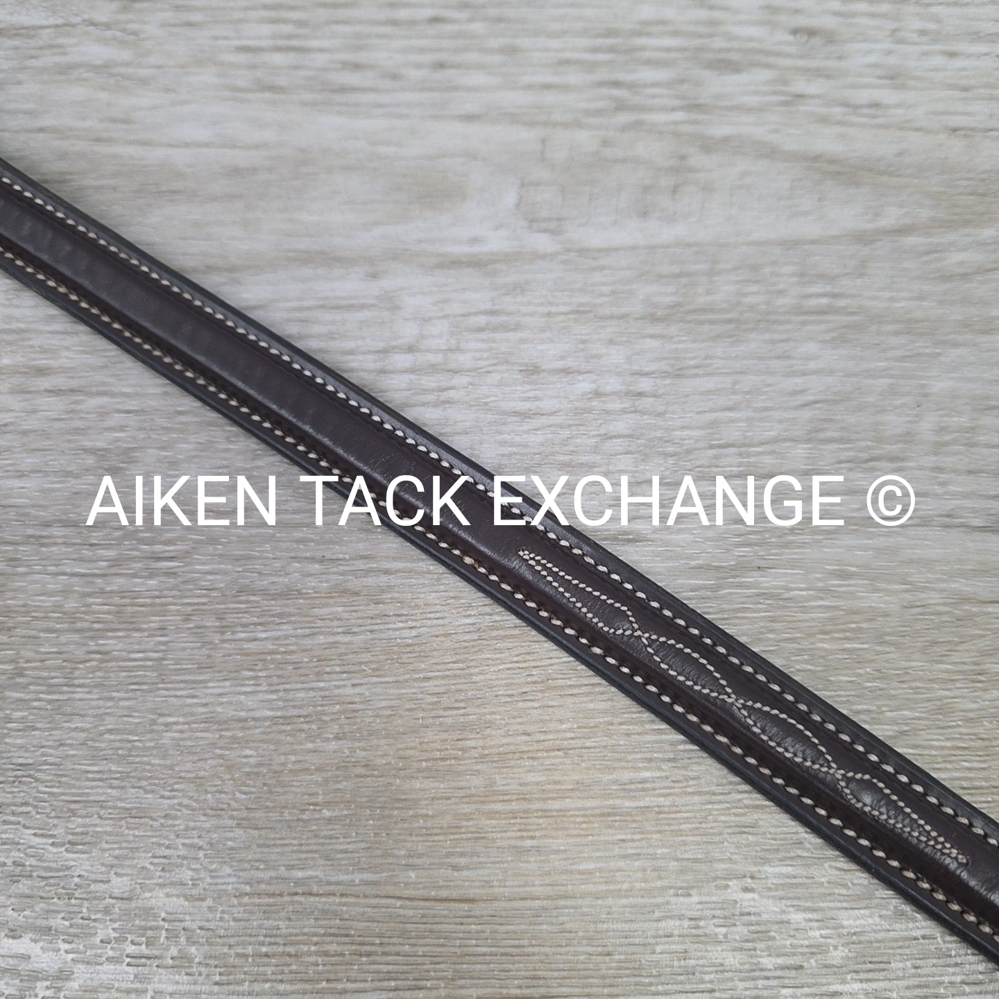 KL Select Black Oak Fancy Stitched Square Raised Laced Reins, Brown, 55"