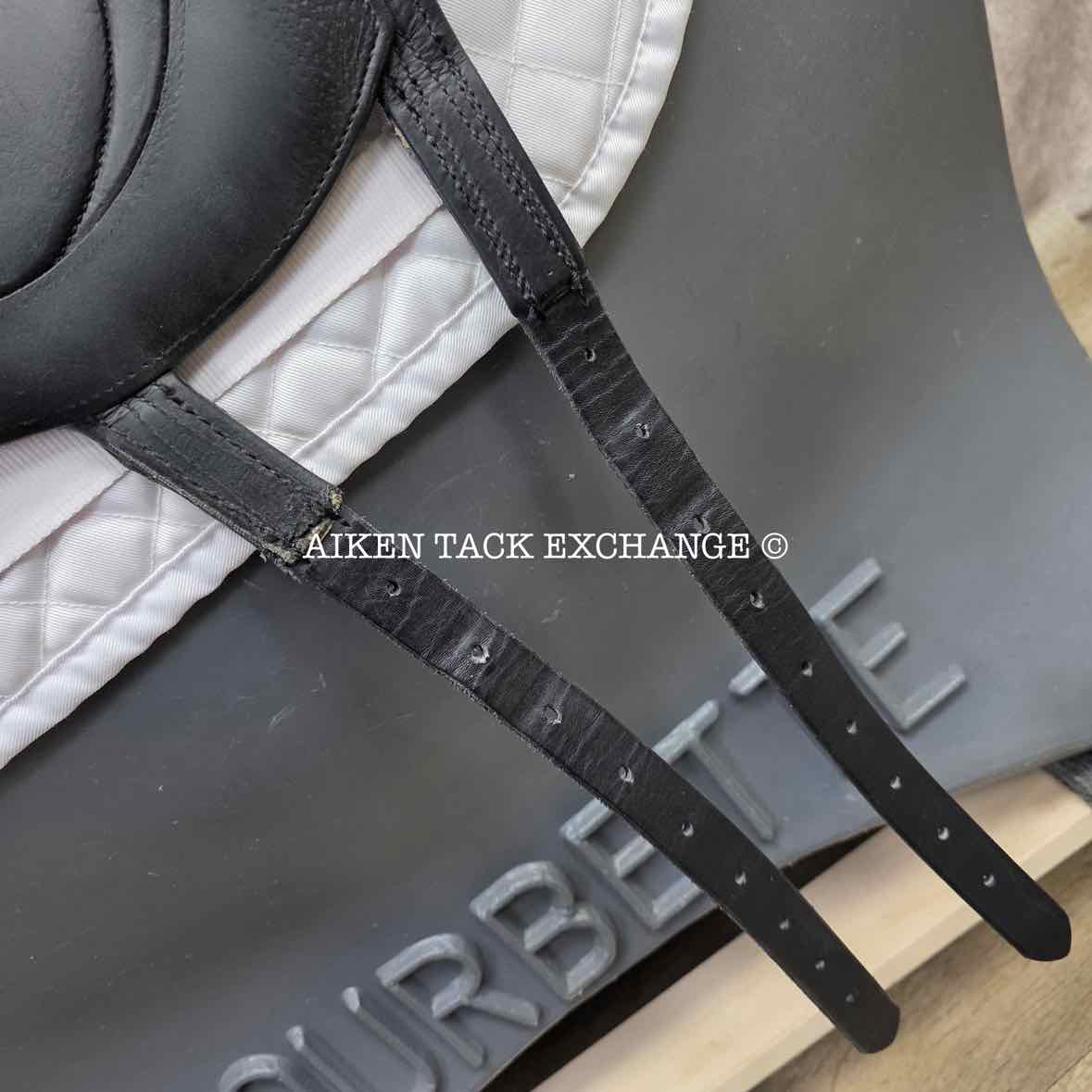 2016 Antares Cadence Monoflap Dressage Saddle, 17" Seat, 3D Flap, Medium Wide Tree, Foam Panels, Full Buffalo Leather