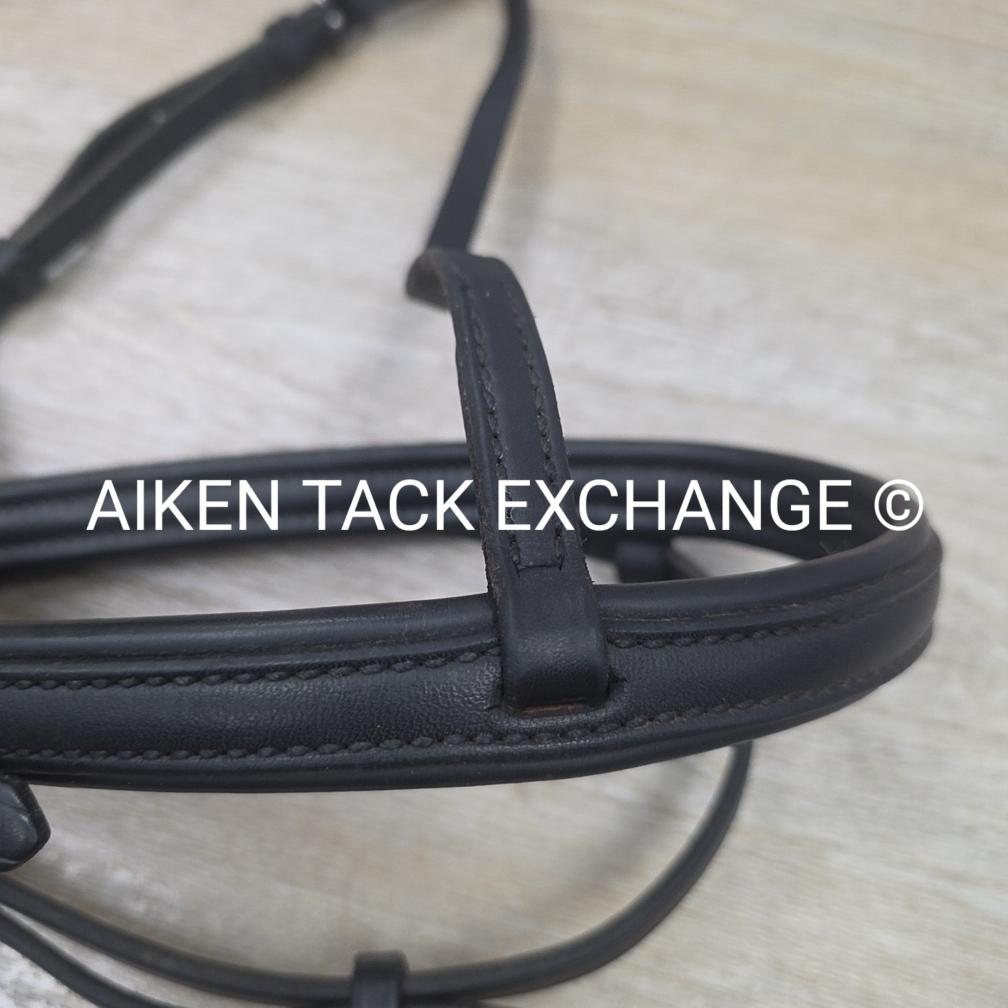 Nunn Finer Padded Plain Flash Noseband, Black, Oversize