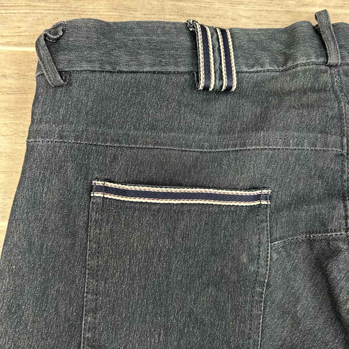 Kingsland Knee Patch Denim Breeches, Size Medium