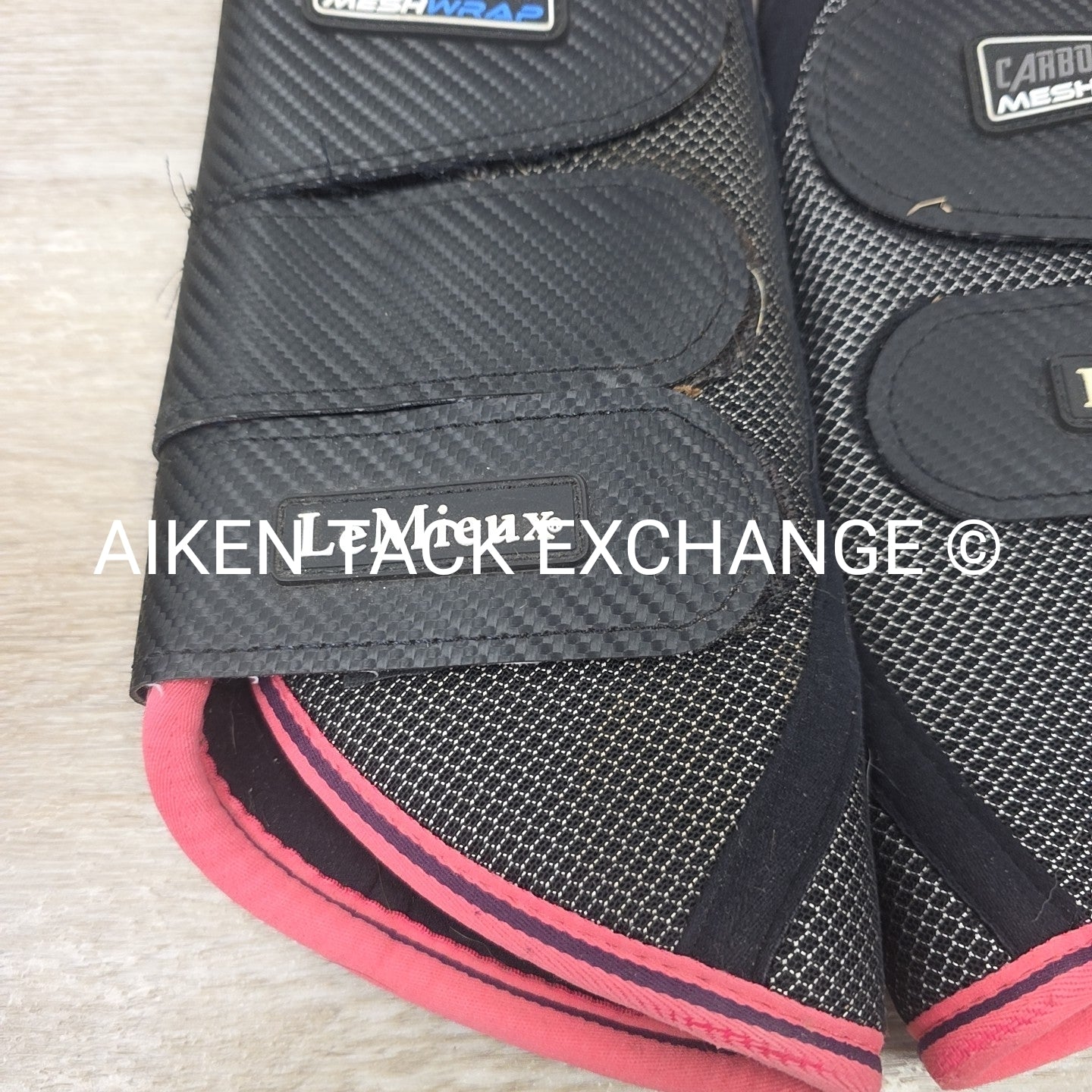 LeMieux Carbon Mesh Wrap Brushing Boot Set, Front Large, Hind X-Large