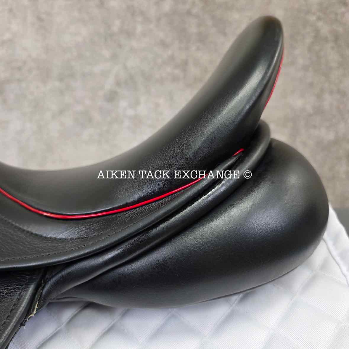 2018 County Perfection "E" Monoflap Dressage Saddle, 17" Seat, Narrow Tree, Wool Flocked Skid Row Panels