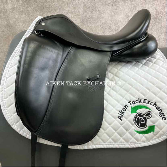 2014 Custom Saddlery Signature Steffen's Advantage Monoflap Dressage Saddle, 17.5" Seat, Adjustable Tree, Wool Flocked Panels