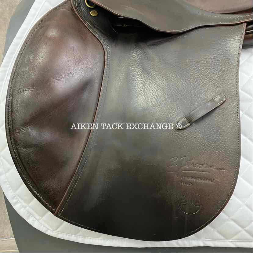 1997 PJ by Bruno DelGrange Close Contact Jump Saddle, 17.5" Seat, 4L Flap, Medium Wide Tree, Foam Panels