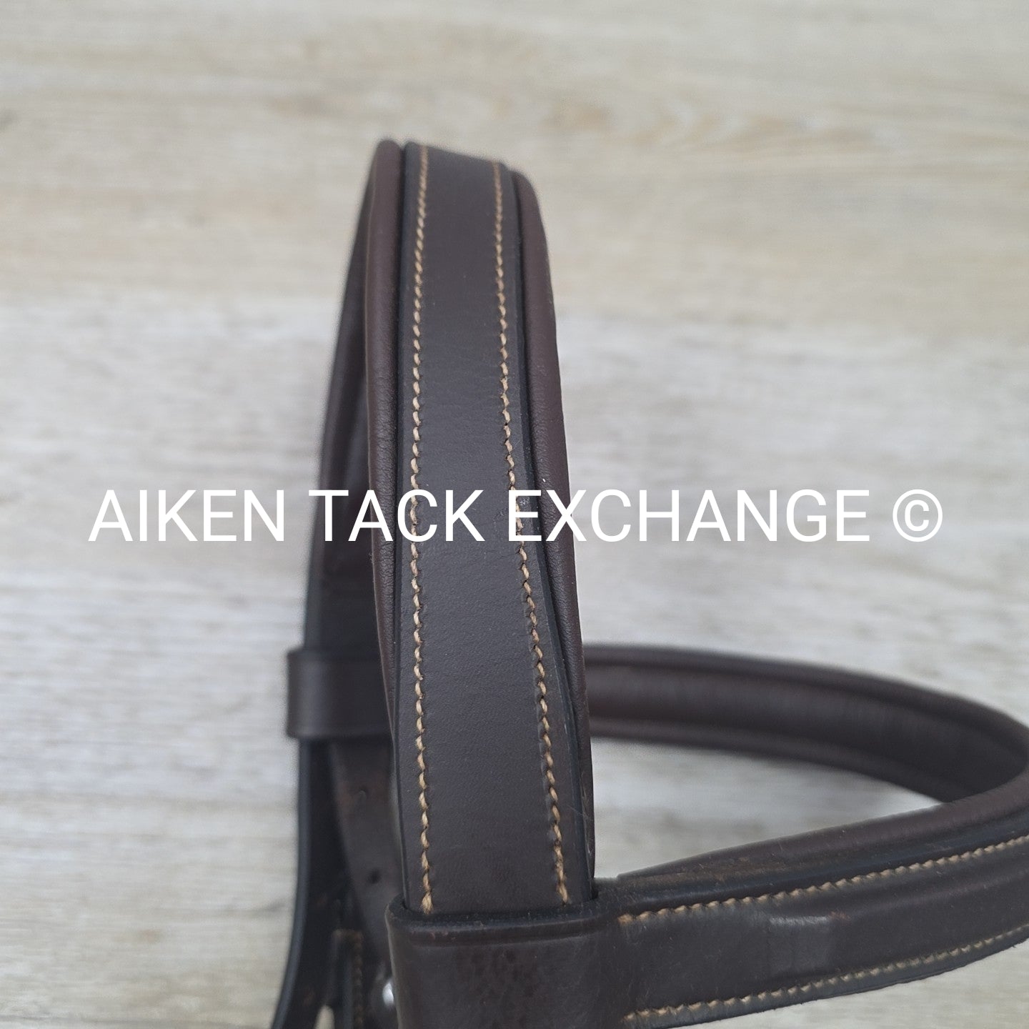 Monocrown Fancy Stitched Bridle, No Reins, Brown, Size Full