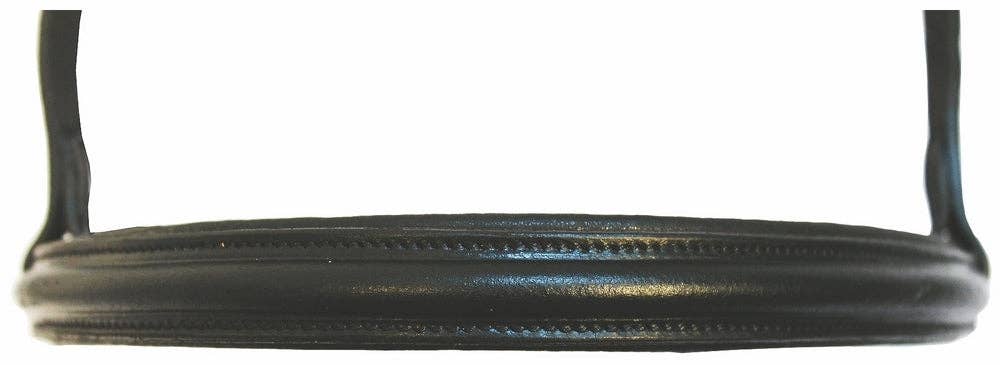 Henri de Rivel Pro Padded Dressage Bridle with Web Reins: Black/Black / Cob