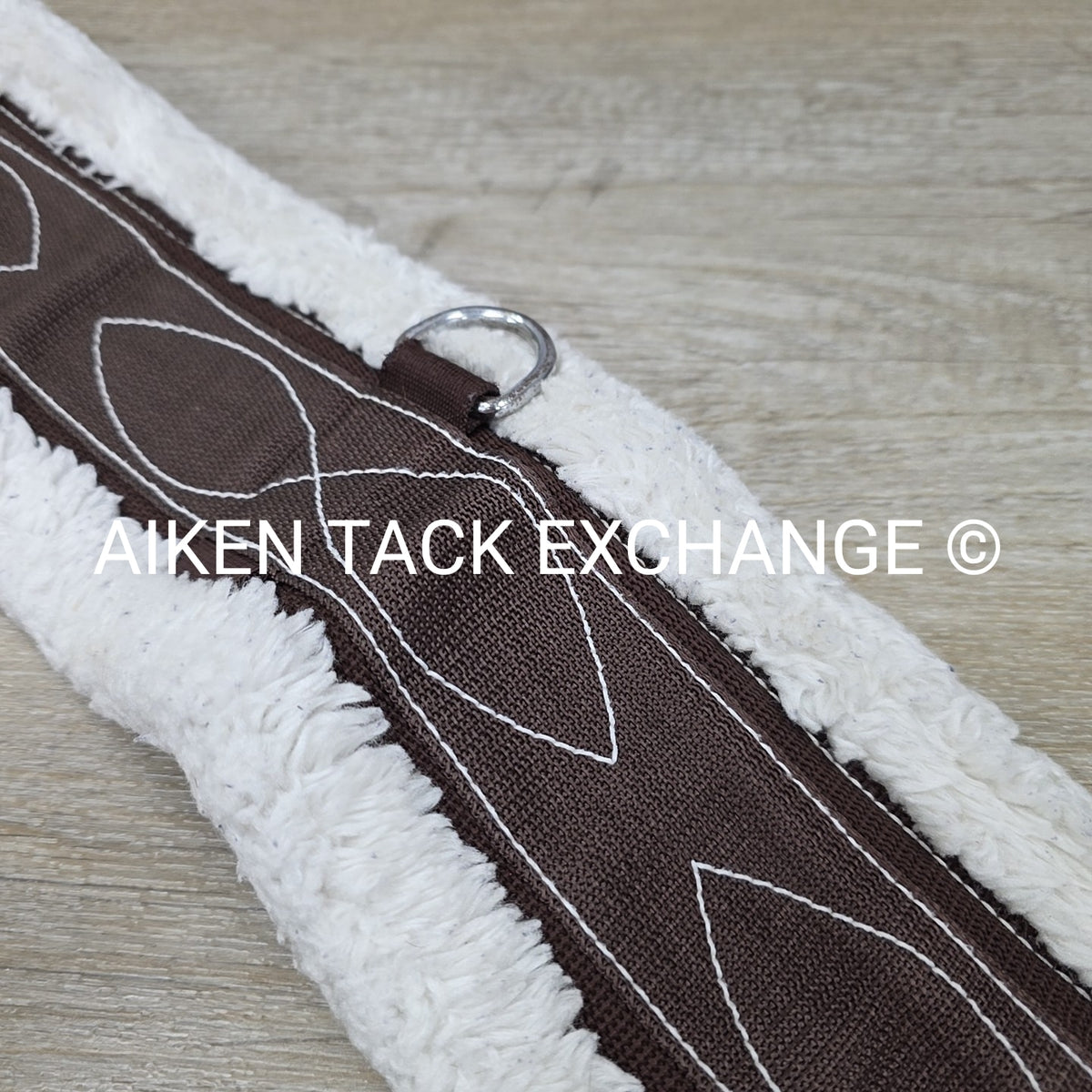 Equine Healthcare International Fleece Girth, Double End Elastic, Brown, 48"