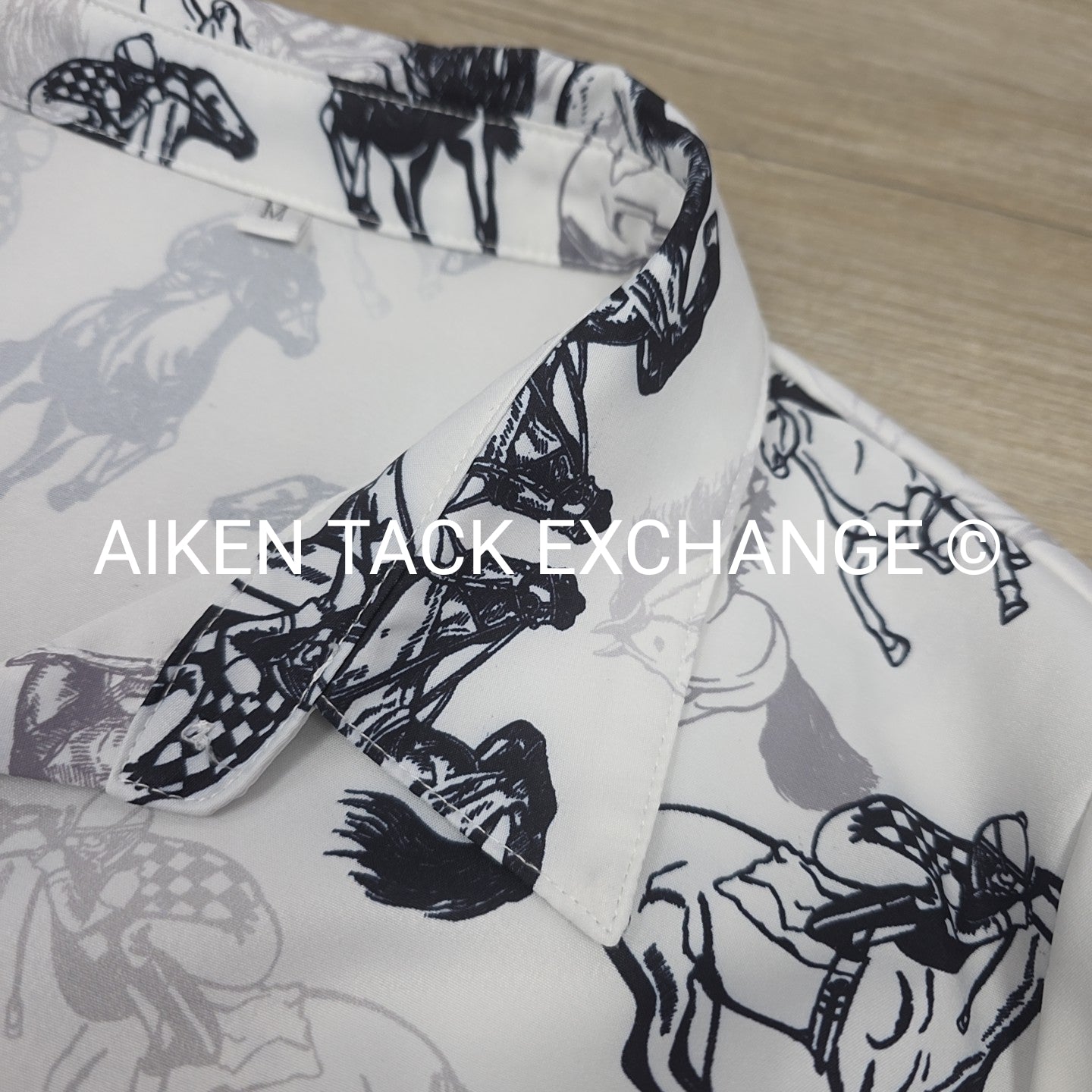 Horse Print Blouse, Women's Medium