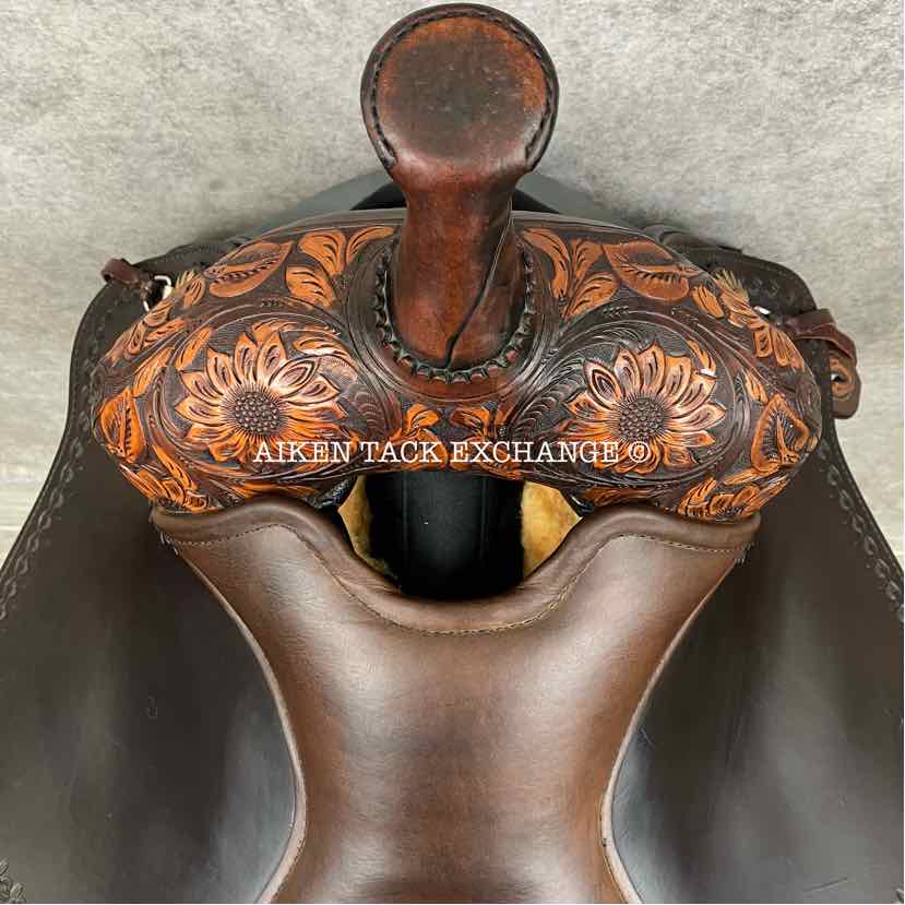 **SOLD** 2021 Circle Y 1682 Sunflower Flex2 Trail Western Saddle, 15" Seat, Flex2 Trail 5 Tree - Wide