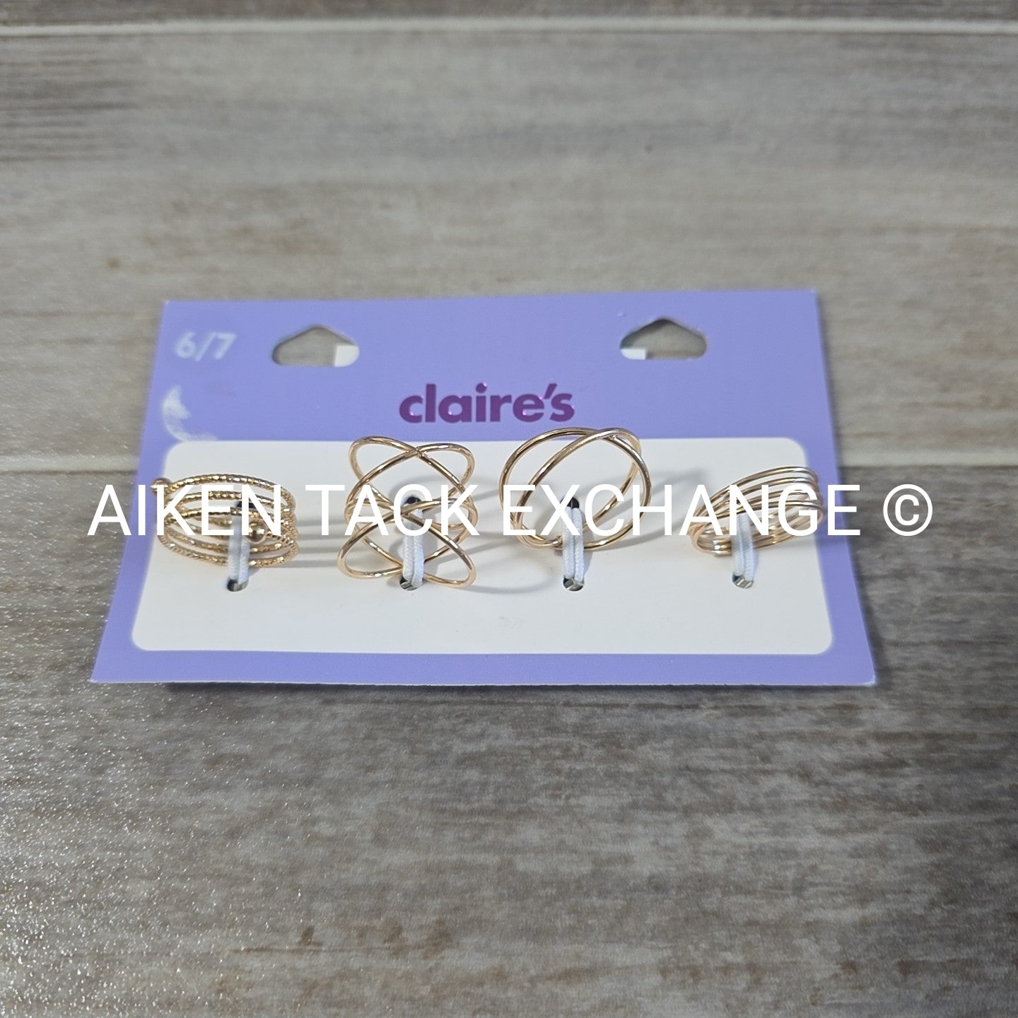 Claire's Ring Set (4) - Size 6/7