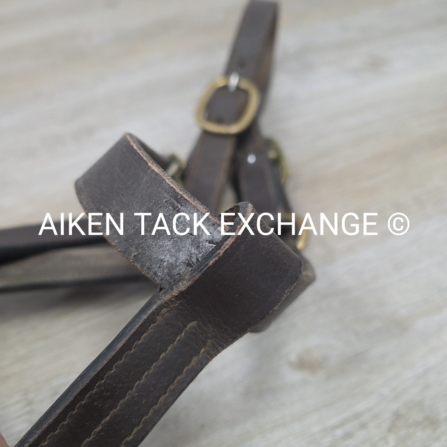 BARGAIN BUNDLE: 2 Leather Halters, Brown, Size Full