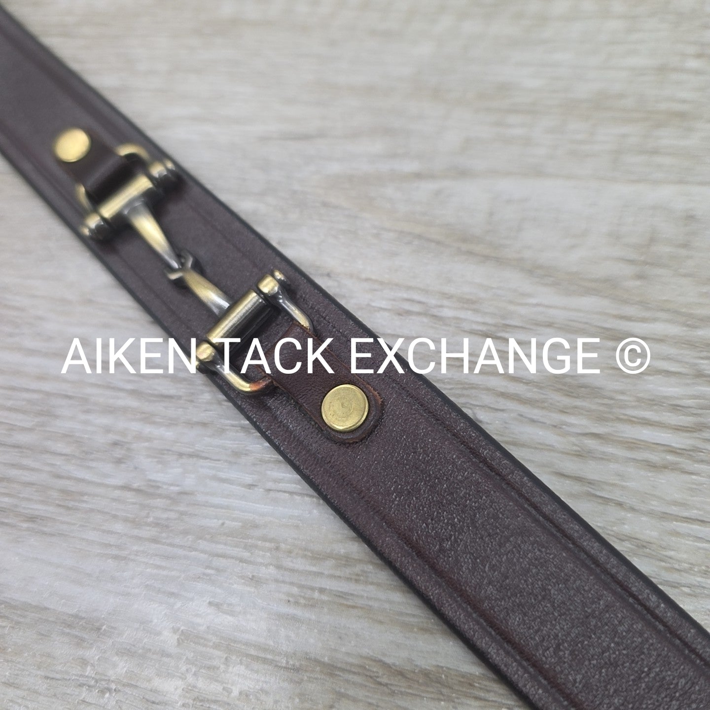 Tory Leather Snaffle Bit Belt, Brown, 34