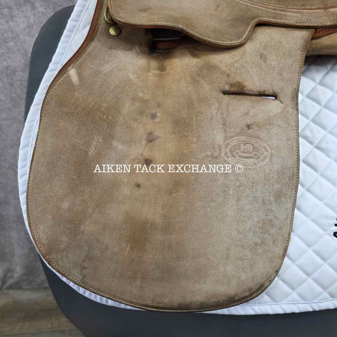 Merlo's American Style Suede Polo Saddle, 19" Seat, Narrow Tree, Foam Panels