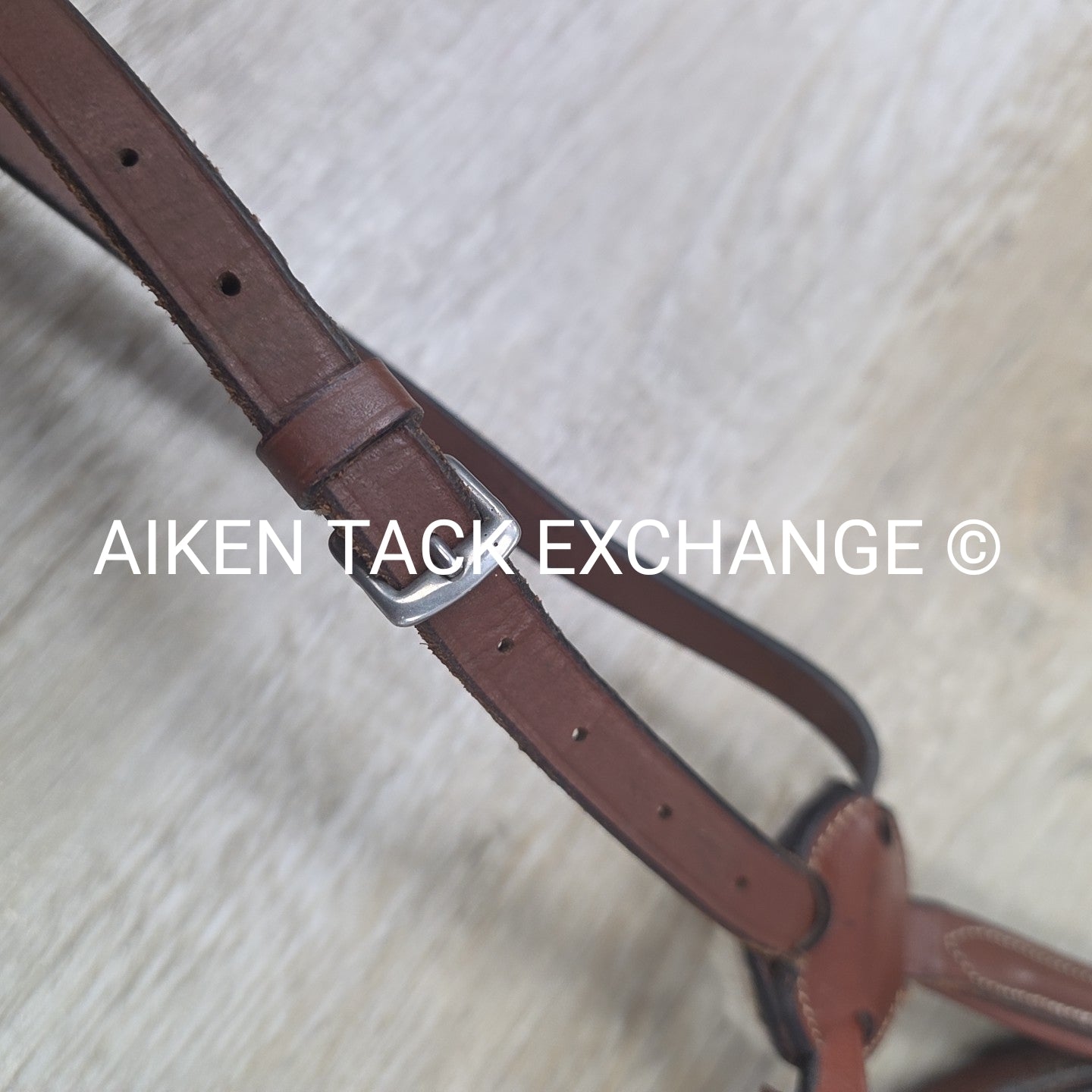 Plain Raised Figure 8 Noseband, Brown, Size Full