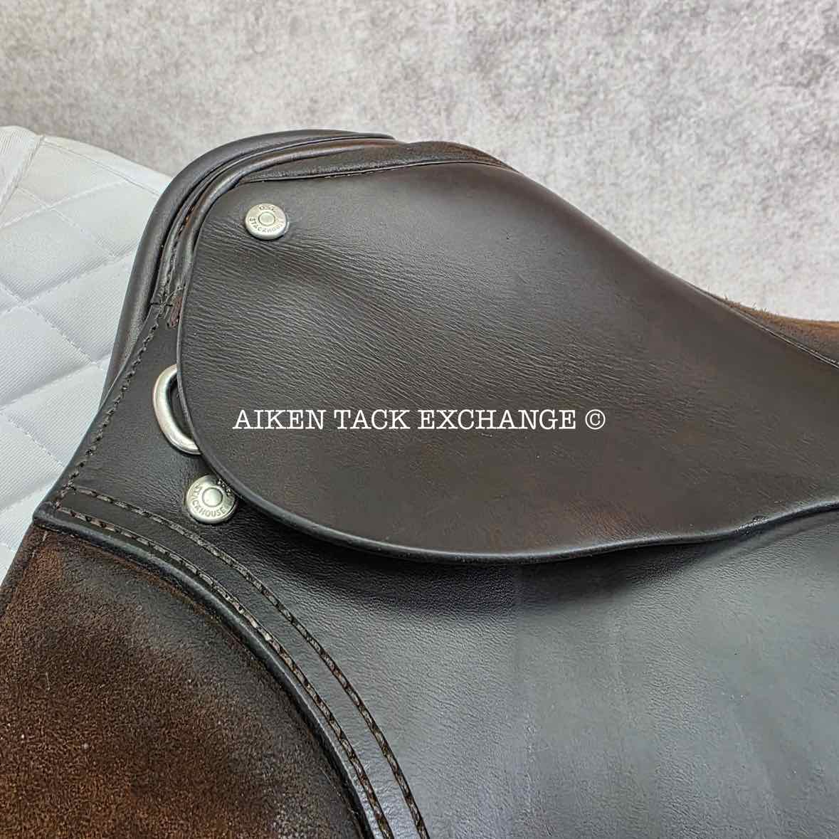 Stackhouse Dressage Saddle, 17" Seat, Medium Tree, Wool Flocked Panels