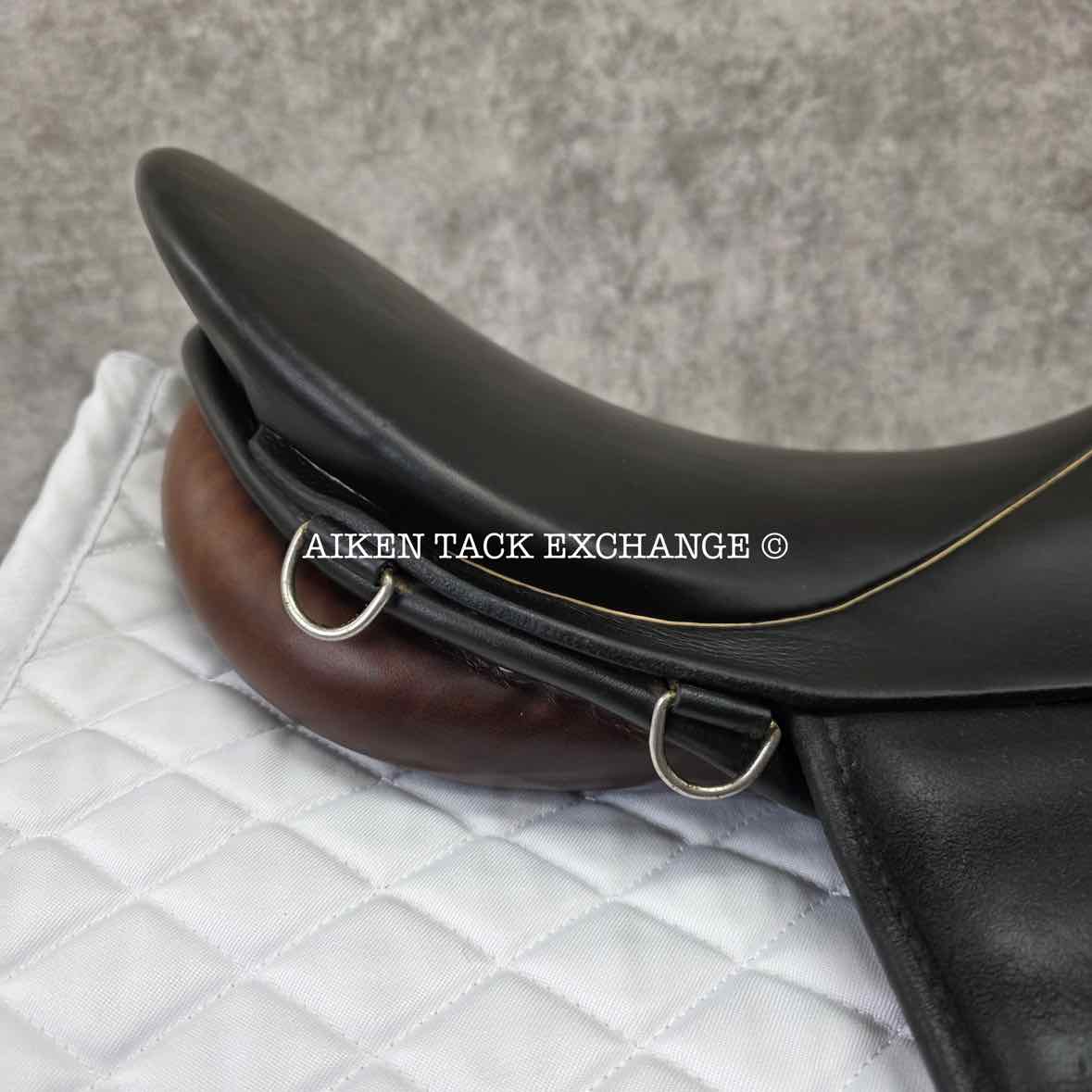 Stubben Tristan Dressage Saddle, 18" Seat, 31.5cm Tree - Medium Wide, Wool Flocked Panels
