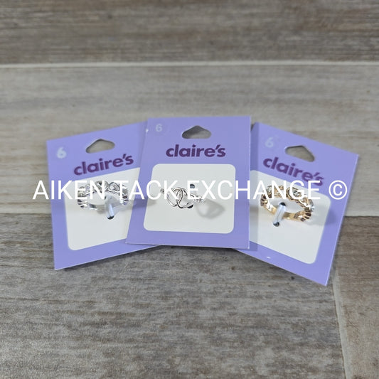 Claire's Rings (3) - Size 6