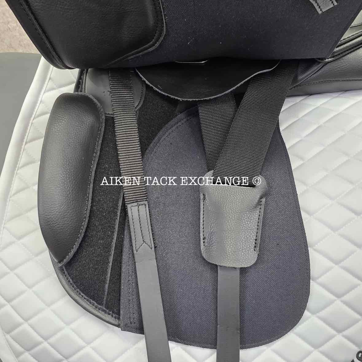 HDR - Henri de Rivel Vegan-X IGP Dressage Saddle, 17.5" Seat, Adjustable Tree - Changeable Gullet, Wool Flocked Panels