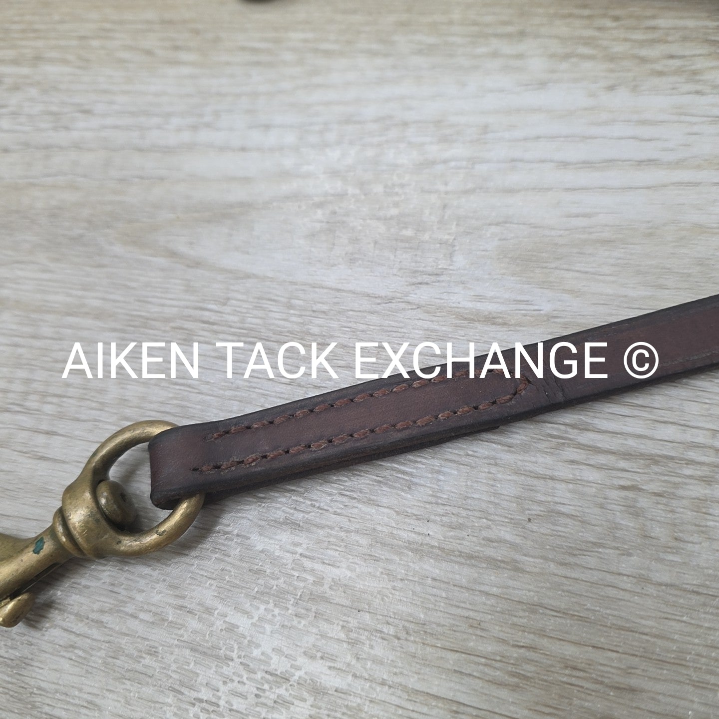 Nunn Finer Flat Leather Draw Reins with Snaps, Brown
