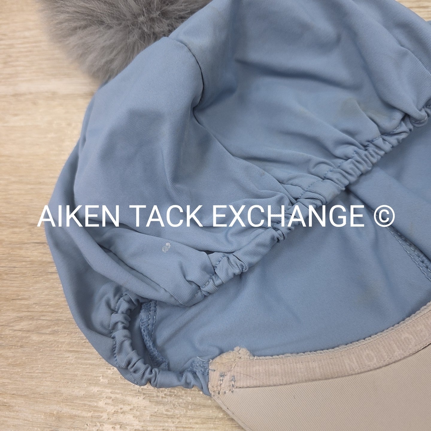 LeMieux Pom Silk Helmet Cover, Ice Blue