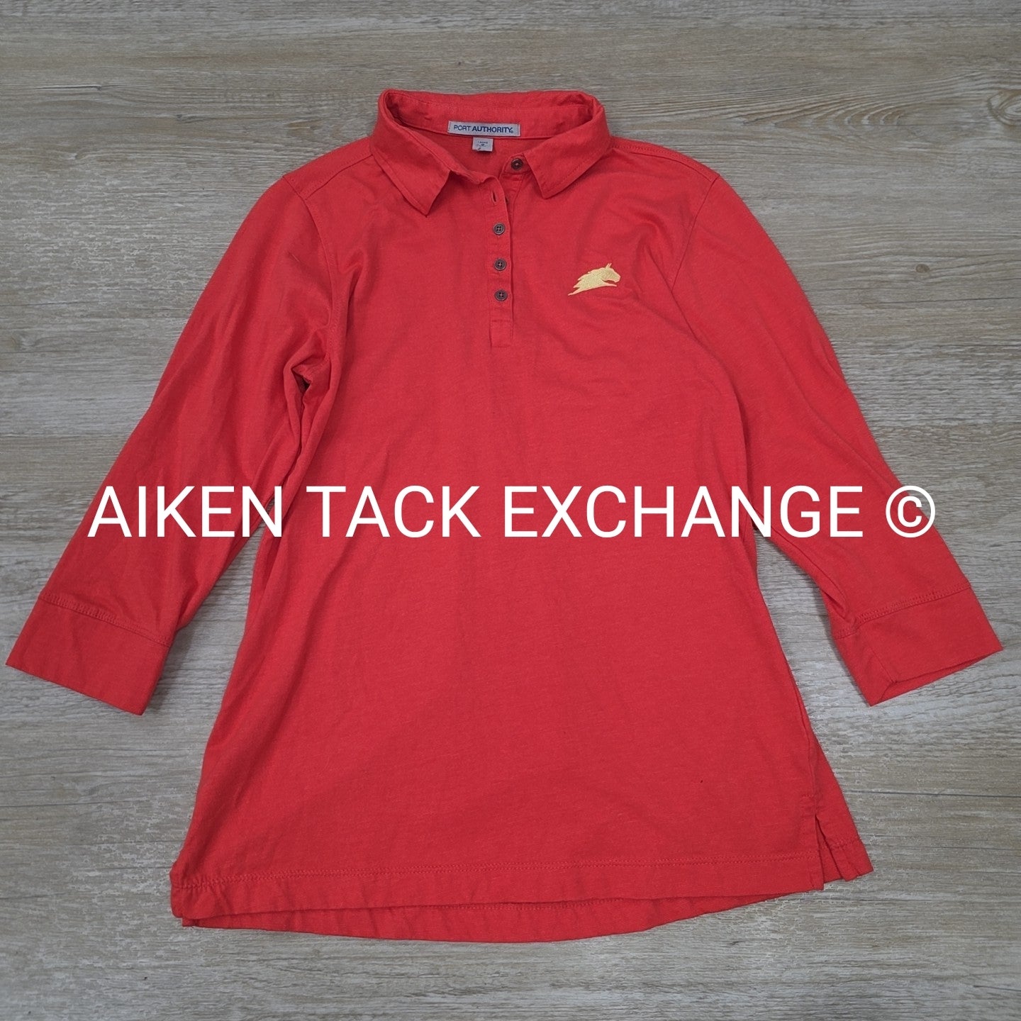 Parelli Natural Horsemanship 3/4 Sleeve Polo Top, Size Small