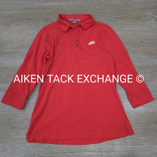 Parelli Natural Horsemanship 3/4 Sleeve Polo Top, Size Small