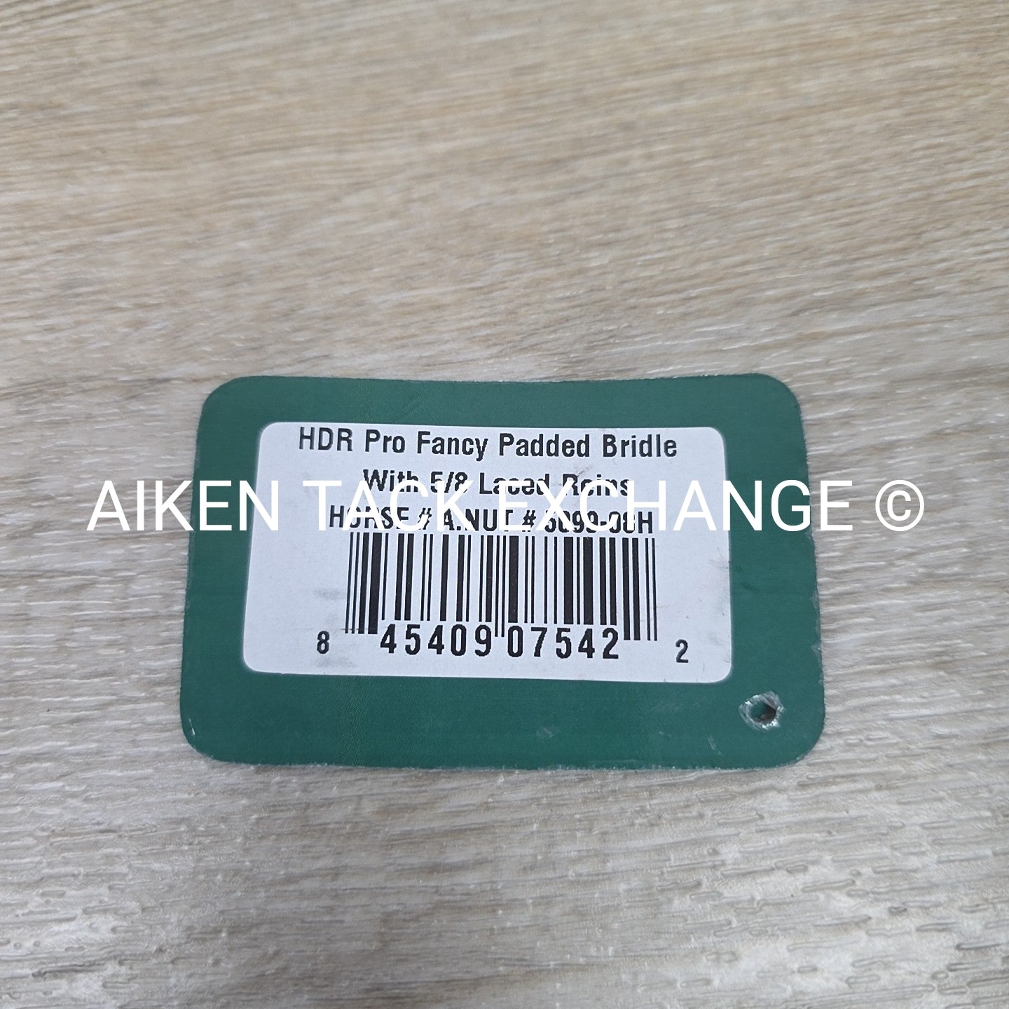 HDR Pro Mono Crown Fancy Stitch Padded Bridle with Reins, Brown, Size Full/Horse