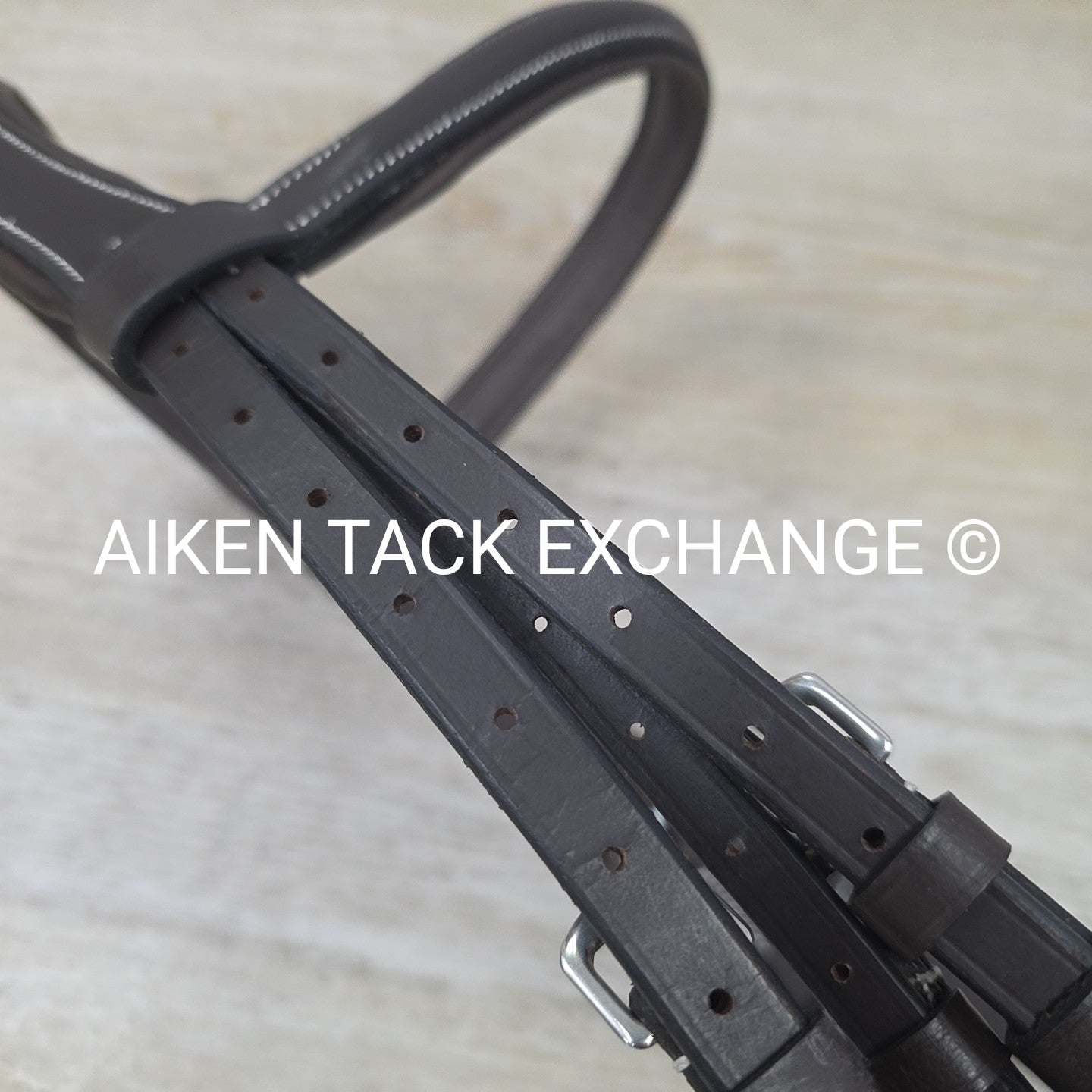 HDR Pro Mono Crown Padded Bridle with Reins, Havana, Size Cob