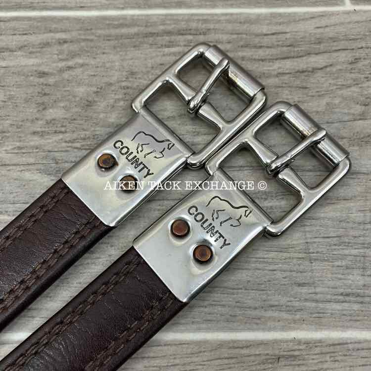 County Stirrup Leathers, Brown, 60"