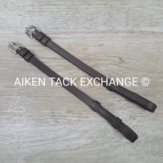 Schockemohle Select Cheek Pieces, Brown, Size Full