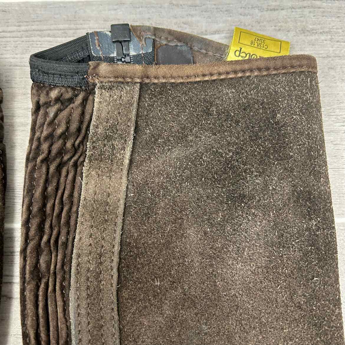 Tredstep Original Suede Half Chaps, Size 13" Calf 18" Height