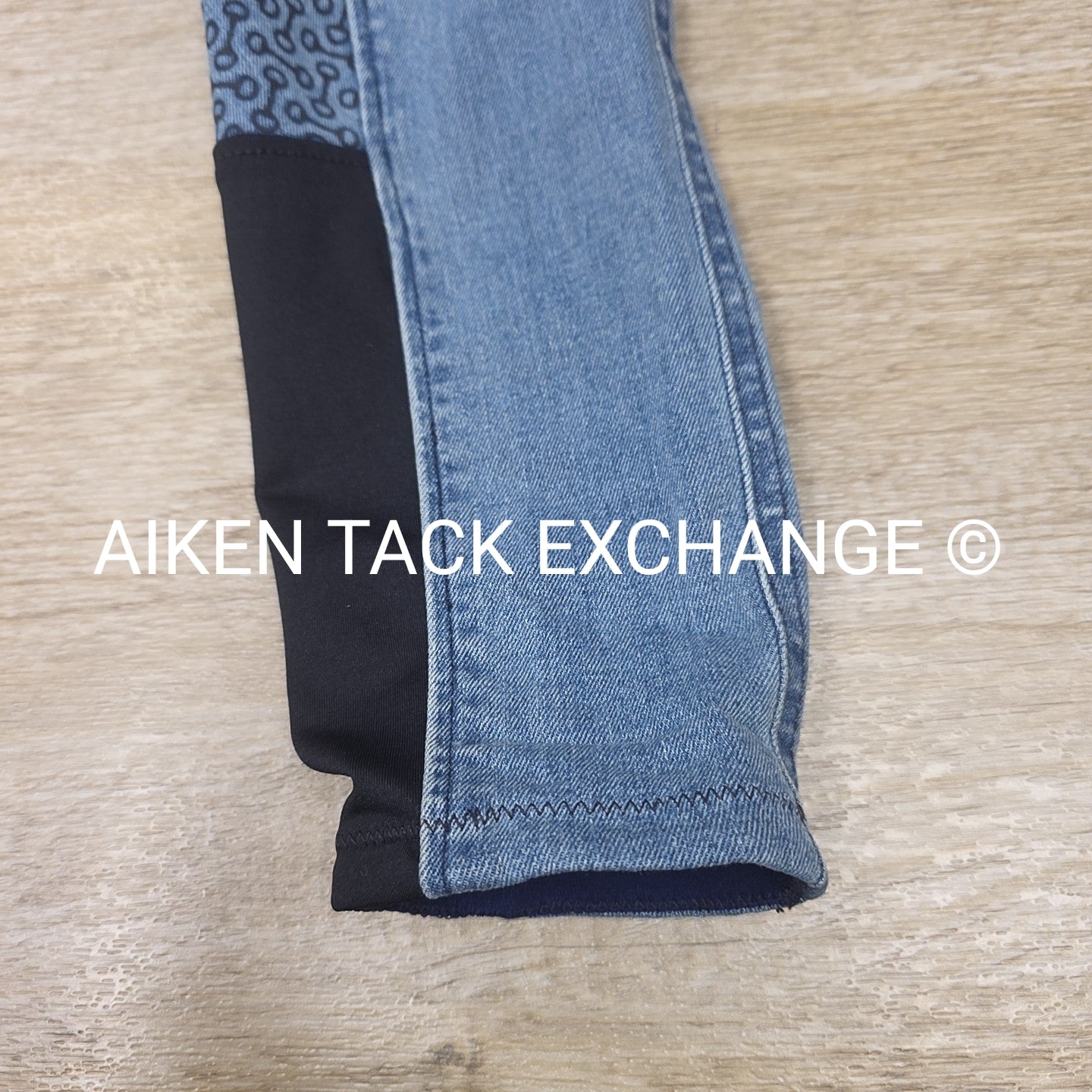 Horze Silicone Grip Full Seat Denim Breeches, Size 28