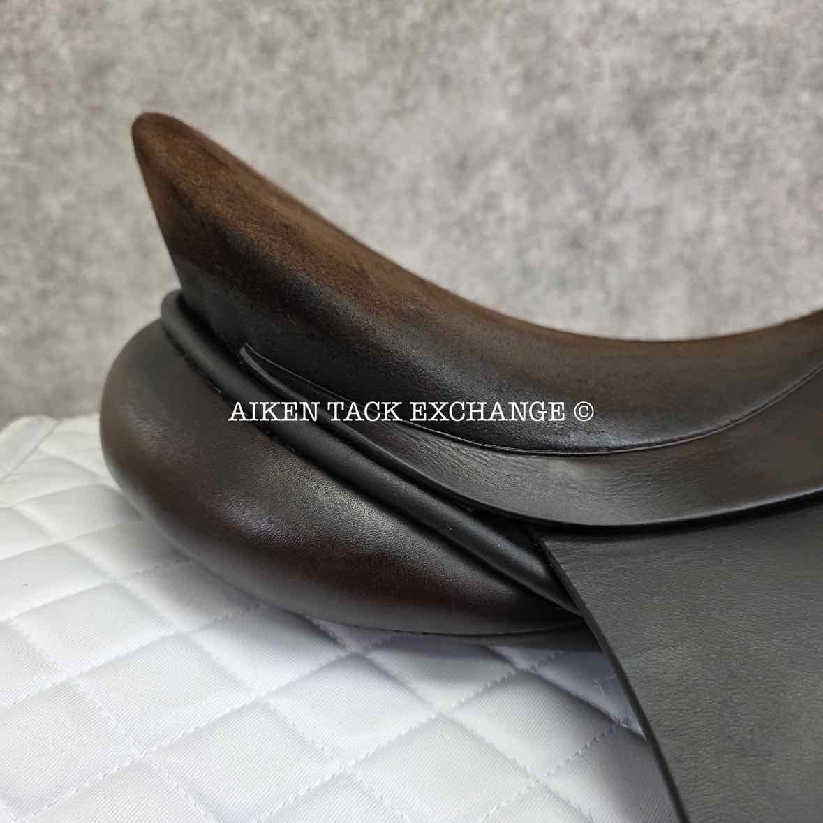 Stackhouse Dressage Saddle, 17" Seat, Medium Tree, Wool Flocked Panels