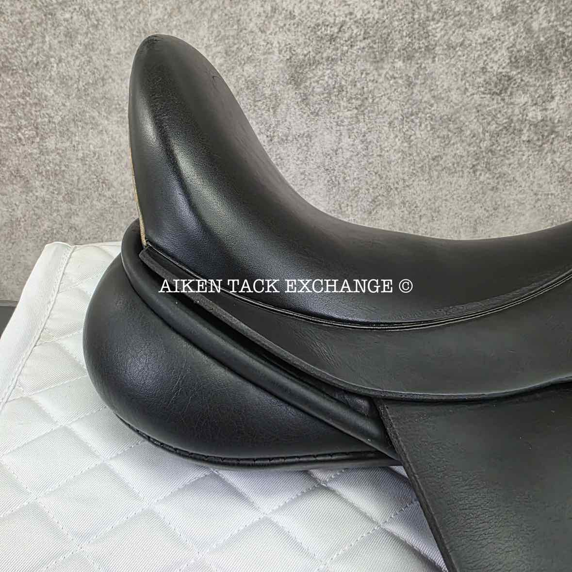 2007 Black Country Eloquence Dressage Saddle, 17.5" Seat, Medium Wide Tree, Wool Flocked Panels