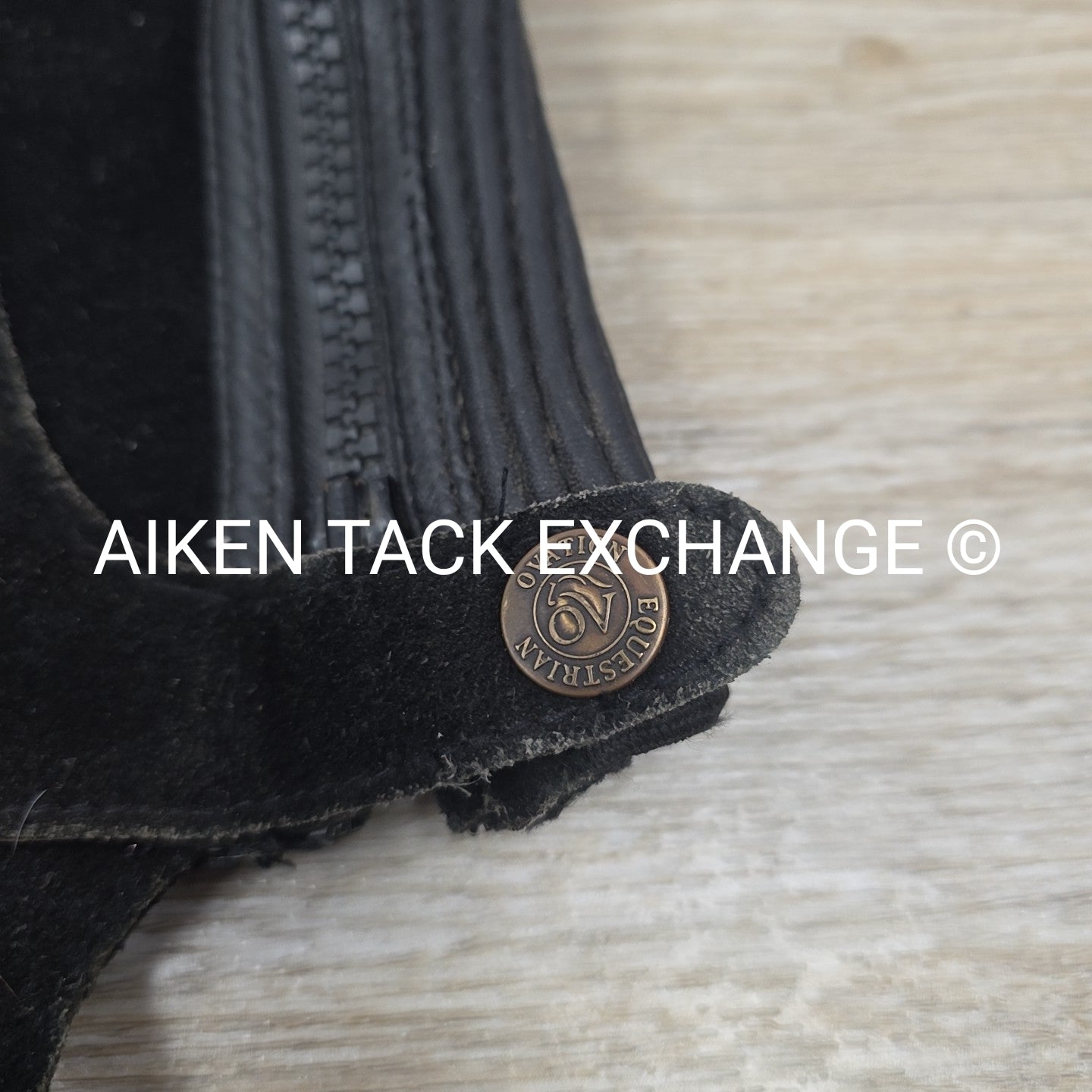 Ovation Suede Half Chaps, Black, Size 8 - 10 Tall