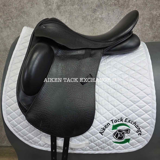 2020 County Epiphany Monoflap Dressage Saddle, 17.5" Seat, Medium Narrow Tree, Wool Flocked Panels