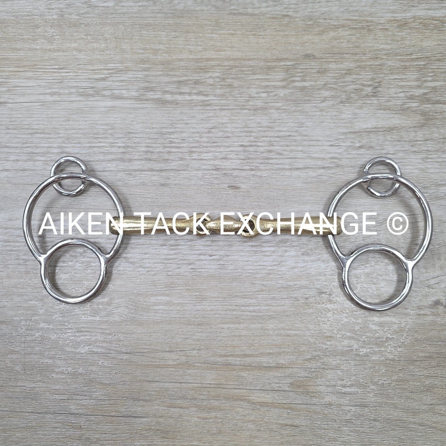 UKSALES25 Double Joint 2 Ring Gag Bit 5.75"