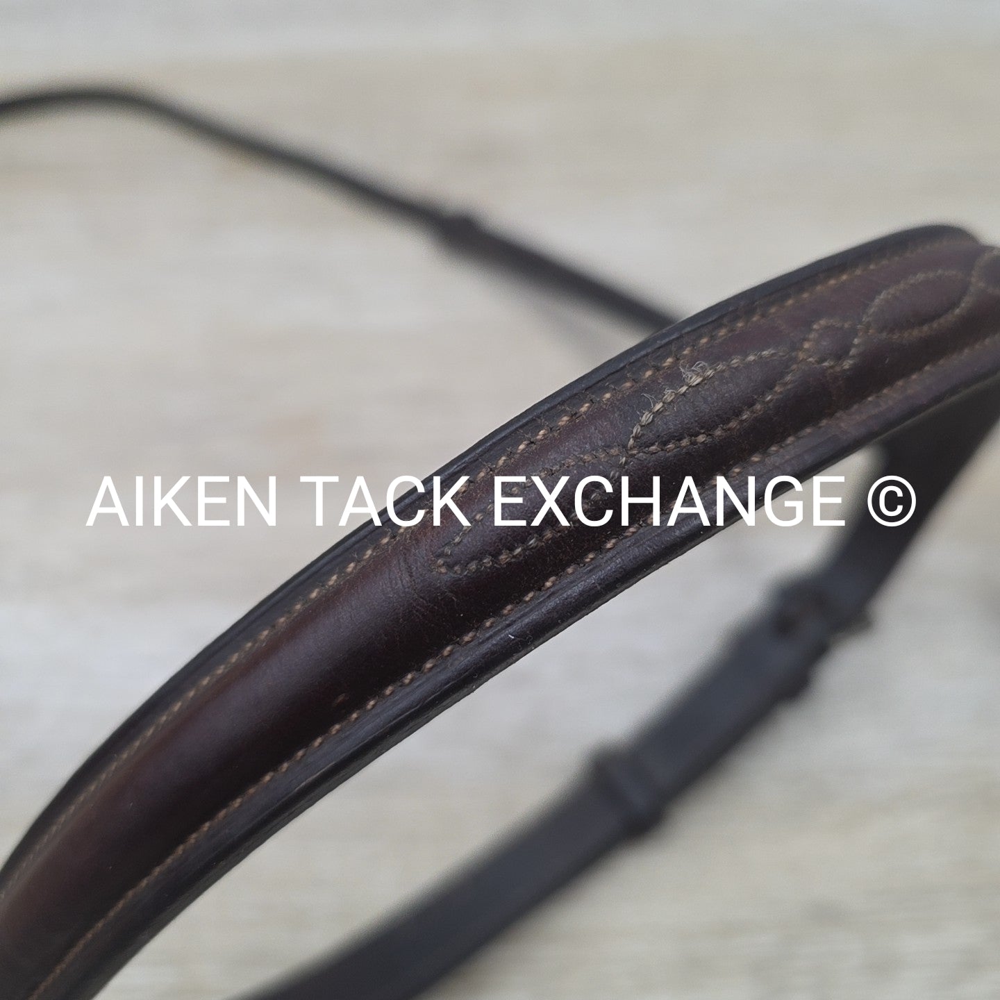 BARGAIN BUNDLE: 2 Edgewood Fancy Stitched Nosebands, Brown, Size Full
