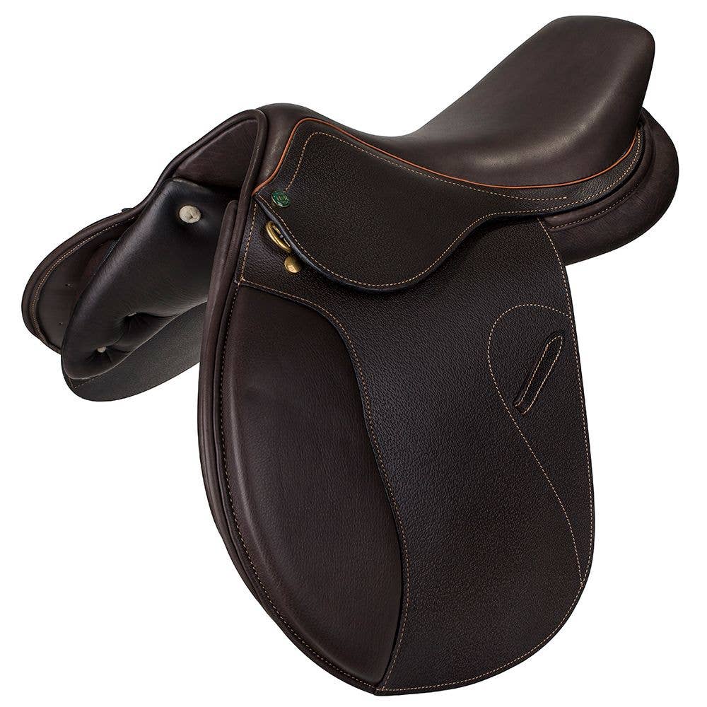 HDR - Henri De Rivel Memor-X Close Contact Youth Saddle: Australian Nut / 15.75 / X-Wide
