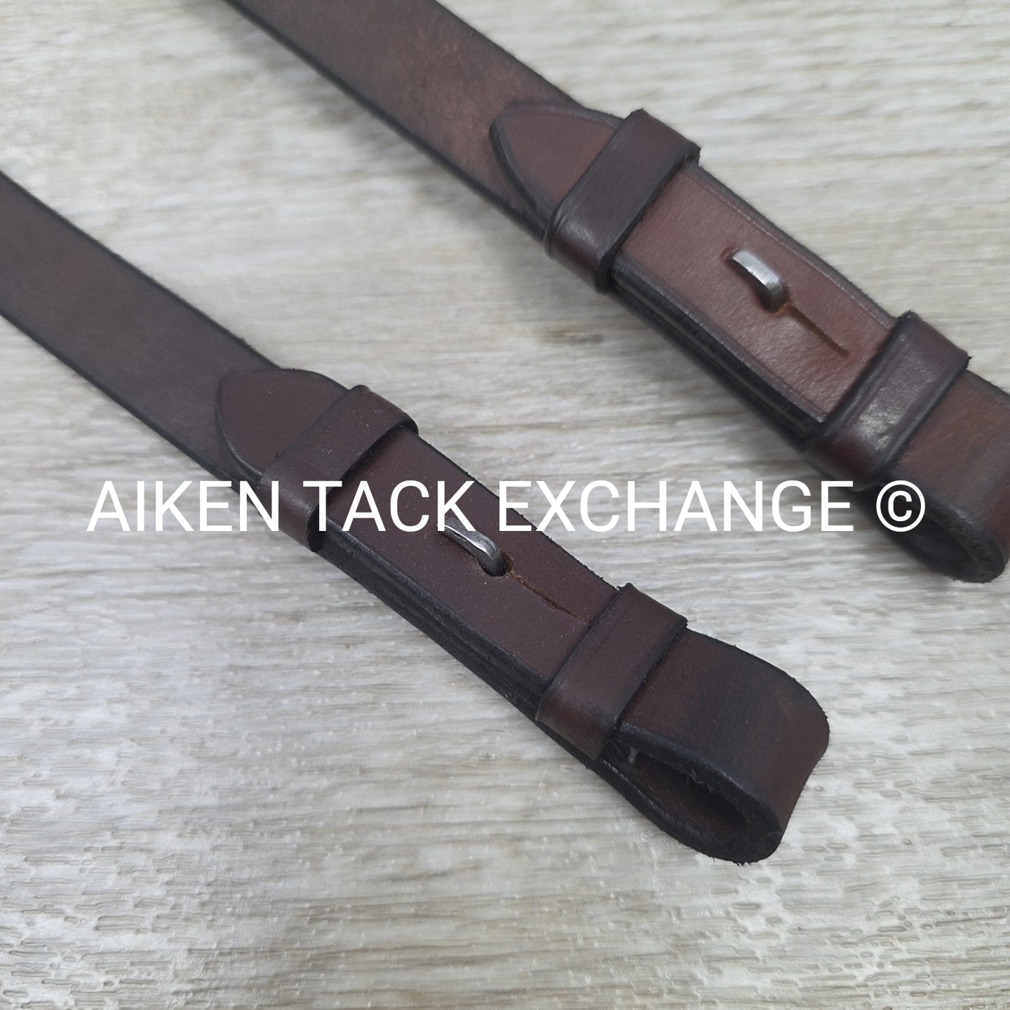 Made In England Wide Cheek Pieces, Brown, Oversize