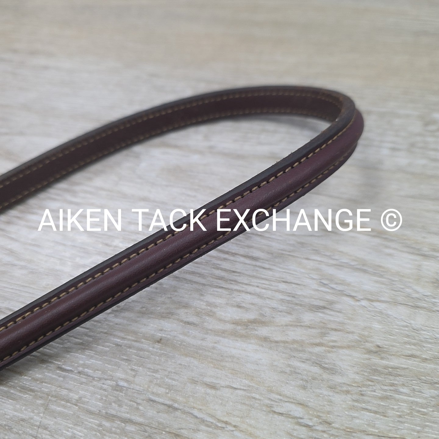 Fancy Stitched Raised Standing Martingale. Brown, Size Full