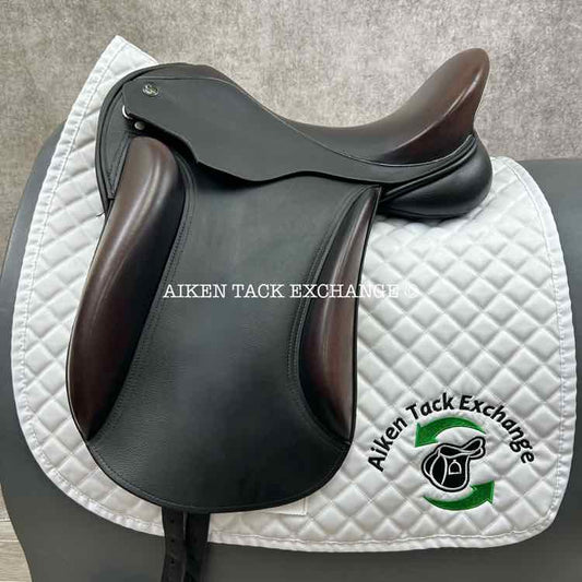 Cardanel Monoflap Dressage Saddle, 17" Seat, Wide Tree, Wool Flocked Panels