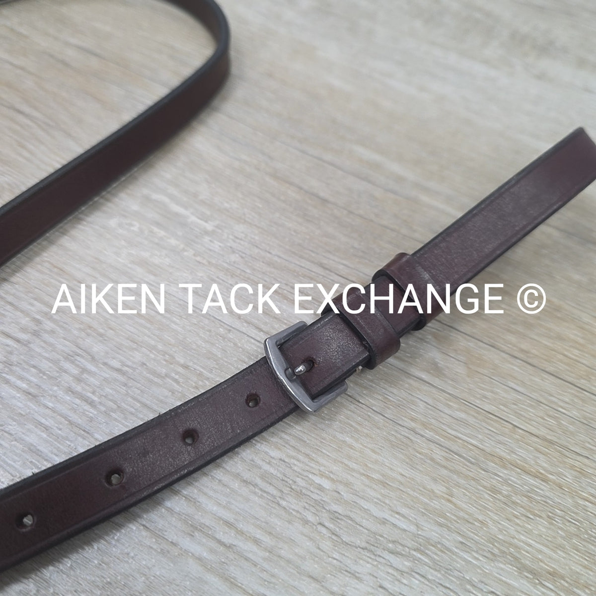 Plain Flat Standing Martingale, Brown, Size Full