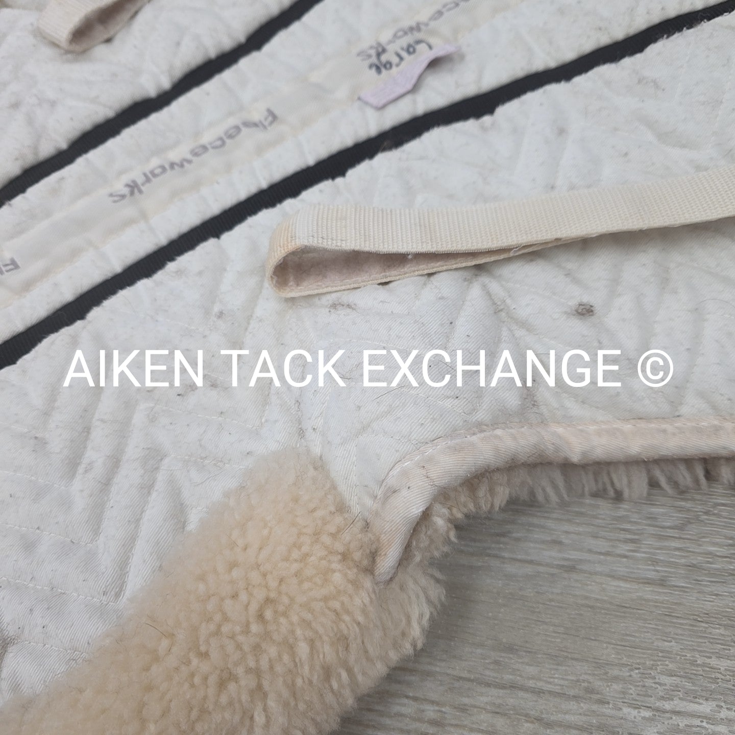 Fleeceworks FXK Rolled Edge Sheepskin Half Pad, Size Large