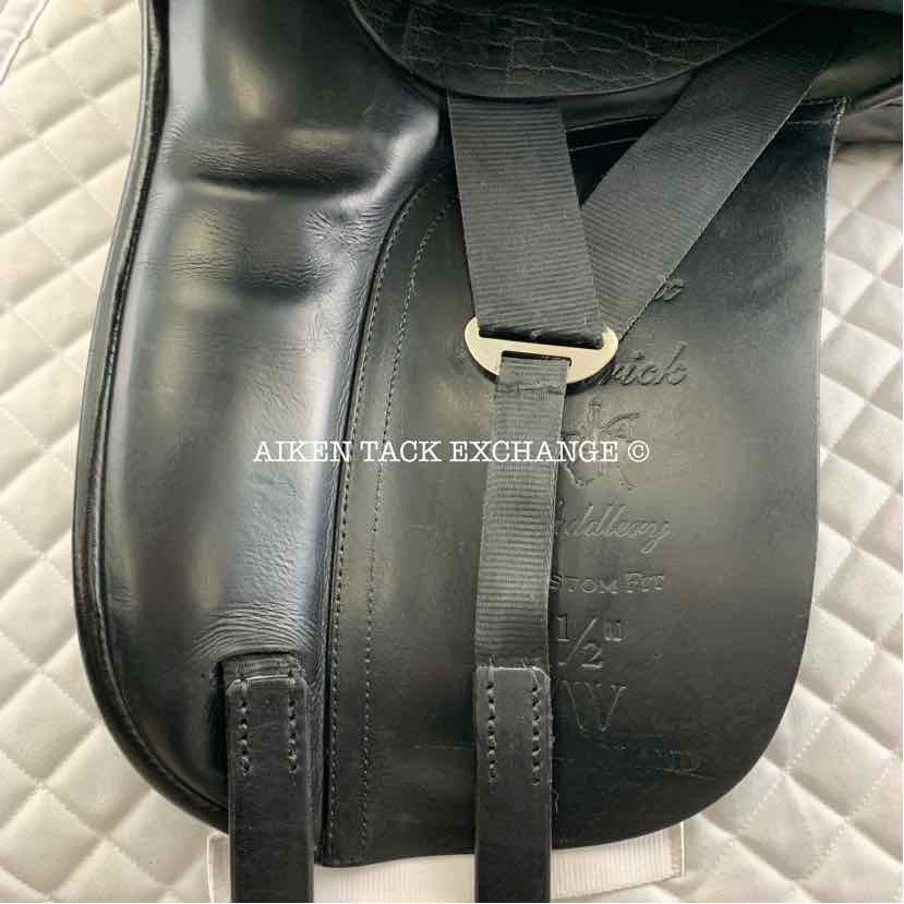Patrick Saddlery Minx Dressage Saddle, 17.5" Seat, Medium Wide Tree, Wool Flocked Panels