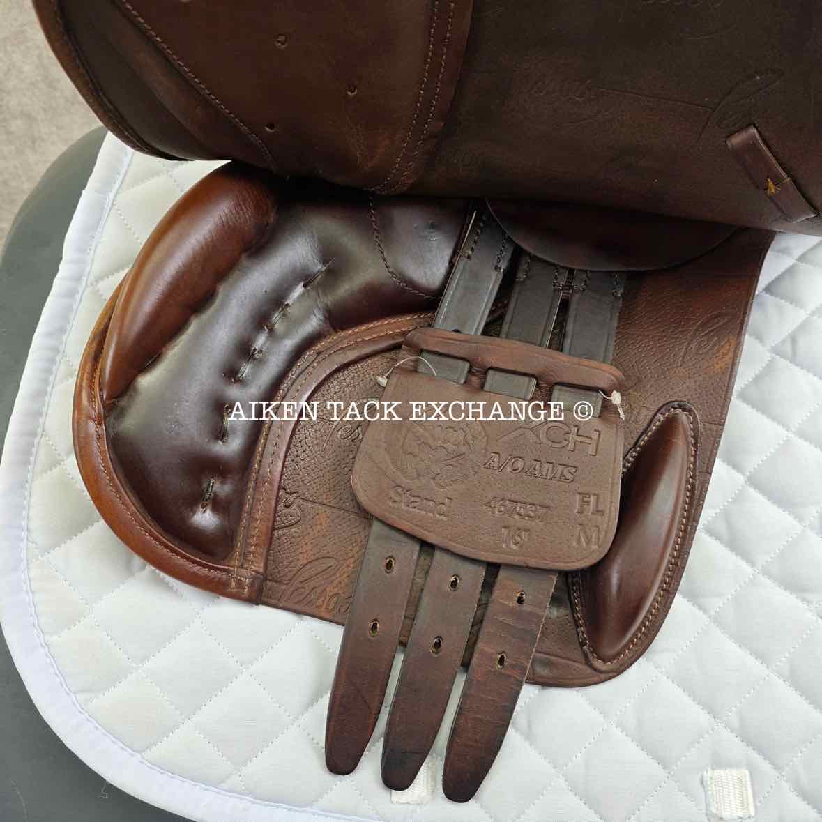 2013 Pessoa A/O AMS Close Contact Jump Saddle, 16" Seat, Adjustable Tree - XCH Changeable Gullet, Wool Flocked Panels
