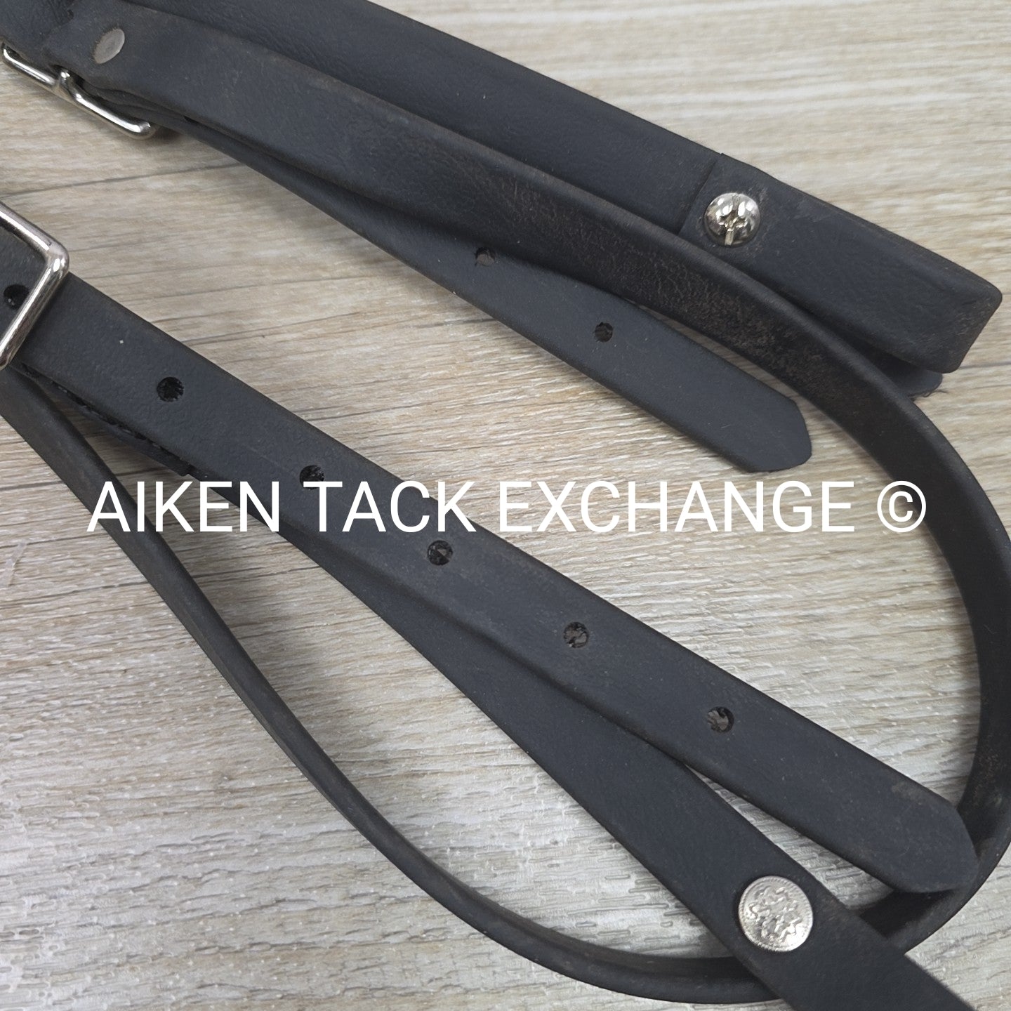 Biothane Browband Headstall, No Reins, Black, Size Full