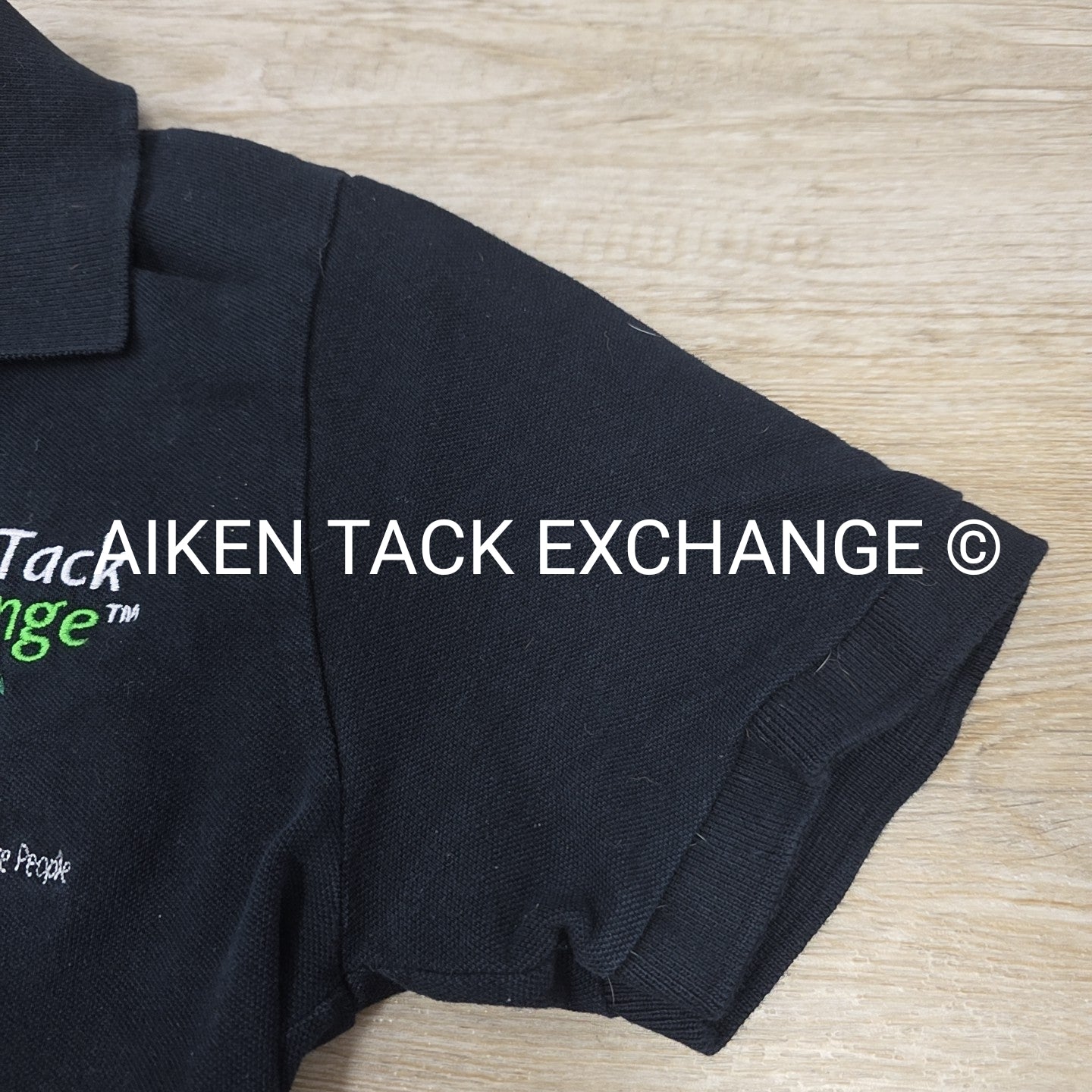 Short Sleeve Collared Polo Shirt with ATE Logo, Women's Size Small